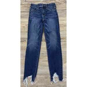 American Eagle  Hi-Rise Jegging Stretch Jeans Size 0 (24/26)‎ Medium Wash